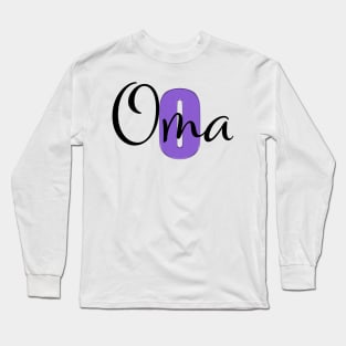 Monogram Oma print Long Sleeve T-Shirt